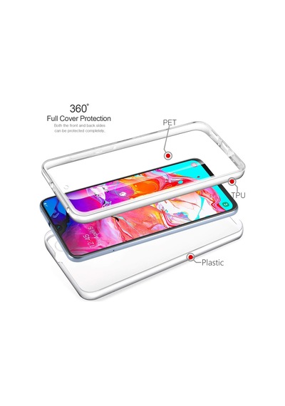 Microsonic Samsung Uyumlu Galaxy A70 Kilif 6 Tarafi Tam Full Koruma 360 419517193