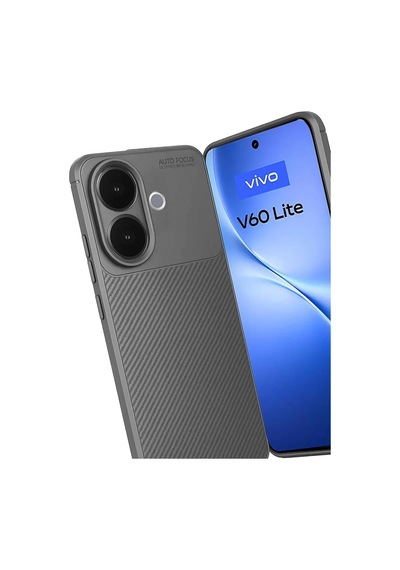 Newface Vivo V60 Lite Auto Focus Karbon Kapak - Gri
