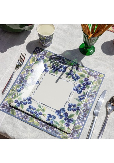 Mix&match Kağıt Amerikan Servis 33x33 Cm 12'li Paket Beyaz