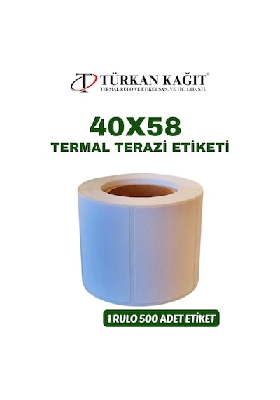 40x58 Terazi Etiketi 500 Sarım 50 Adet Rulo