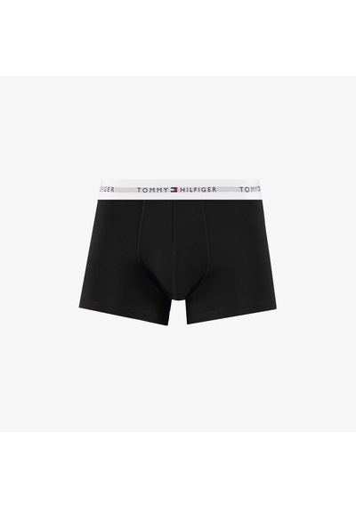 Tommy Hilfiger Microfibre Logo Erkek Siyah/beyaz 3'lü Boxer Um0um03523 Siyah
