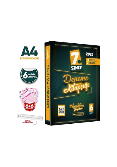 2026 7.Sınıf #hashtag Kazanım Değerlendirme Sınavı 6lı SARMAL Deneme Paketi Çözümlü Türkiye Geneli