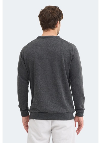 Slazenger Nadav Erkek Koyu Gri Sweatshırt Koyu Gri