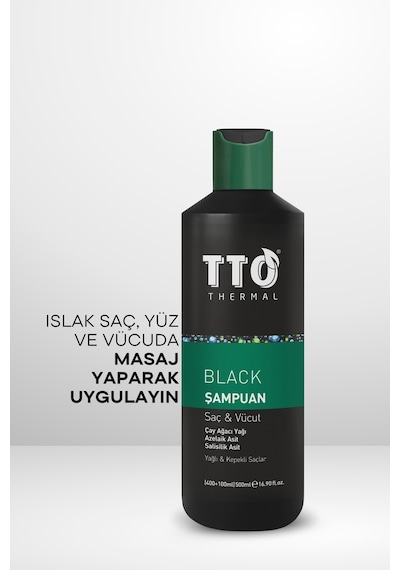 Tto Thermal Black Saç ve Vücut Şampuanı 500  ML