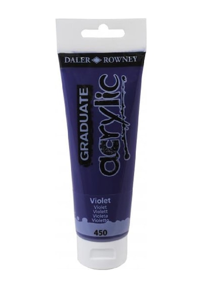 Daler Rowney Graduate Vıolet 120 Ml. Akrilik Boya 450