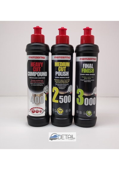 Menzerna 400 2500 3000 Pasta Hare  Seti 250 ML