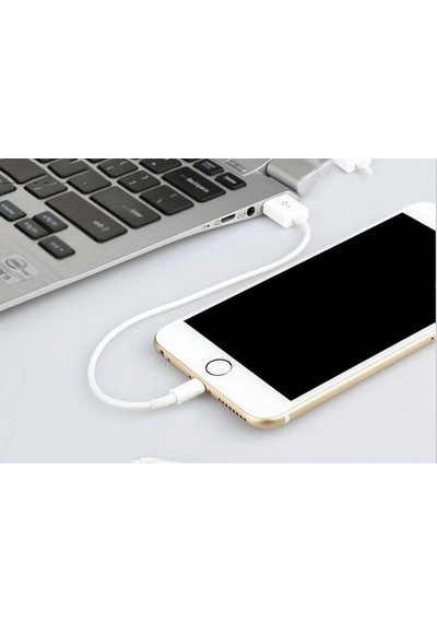 Usb Lightning Kısa Data Şarj Kablosu 20Cm Için Şarj