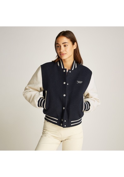 Tommy Hilfiger Tjw Wool Varsity Ext Kadın Mavi Ceket 026 Dw0dw19320 Lacivert