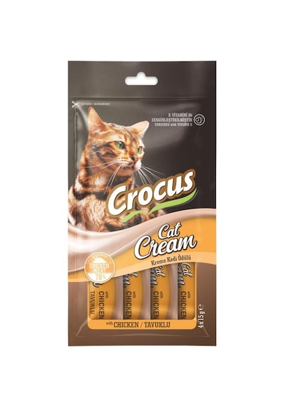 Crocus Tavuklu Krema Kedi Ödülü 4 x 15 G