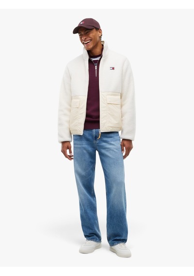Tommy Hilfiger Tjm Essentıal Mıx Teddy Jacket Erkek Bej Mont - Dm0dm23227