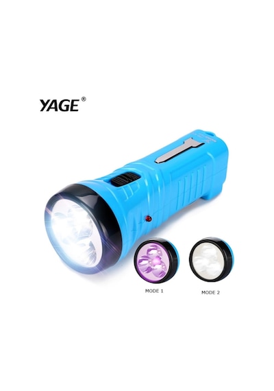 Yage El Feneri Uv Işık - Şarj Edilebilir Aydınlatma Mavi