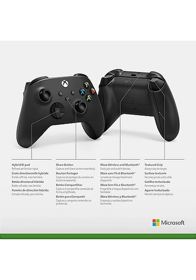 Mıcrosoft Xbox One Carbon Black Kablosuz Oyun Kumandası