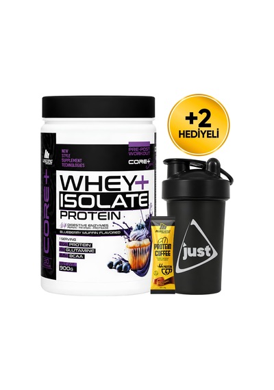 Mustang Nutrition Core+ Series Isolate Whey Protein Tozu 900 Gr 30 Servis Yaban Mersinli Kek + Shaker + Protein Kahve Hediyeli Diğer