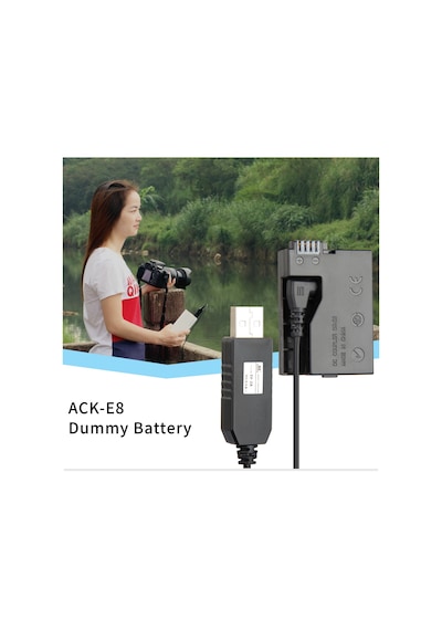5 V Usb Ack-E8 Dr-E8 Lp-E8 Güç Adaptörü