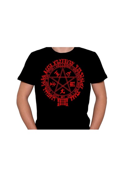 Pentagram Hellsing Music Band Tişört Unisex T-shirt 001