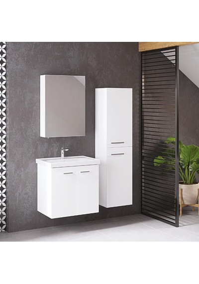 Denko Terra 35 Cm Mdf Beyaz Banyo Boy Dolabı Beyaz Denko Terra 35 Cm Mdf Beyaz Banyo Boy Dolabı Beyaz