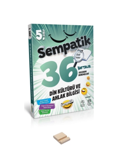 5. Sınıf Din Kültürü Sempatik 36 Haftalık Kazanım Denemeleri Ve Telefon Standı