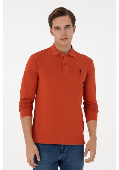 U.s. Polo Assn. Erkek Kiremit Sweatshirt 50289062-vr031 Kiremit
