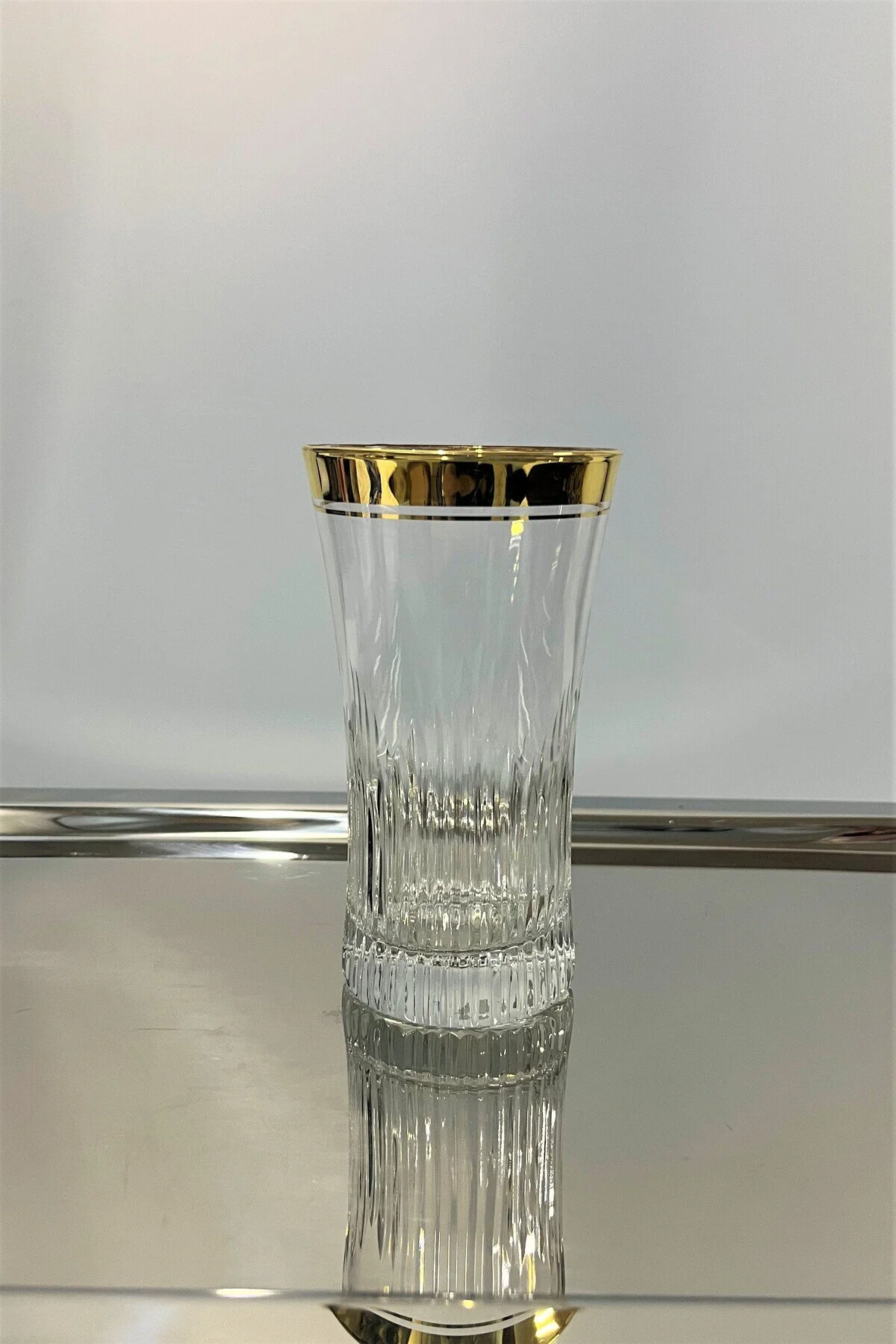 Paşabahçe Dekorlu El İşçiliği Meşrubat Ve Su Bardağı 6 Lı 300 Cc Premium Tasarım Gold - Şeffaf
