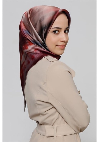 Armine Sura İpek Eşarp 20ya8323 38 Turuncu