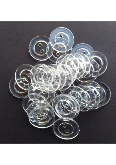 200 Adet Şeffaf Yorgan, Nevresim Düğmesi 28 Boy 17,8mm 200 Adet