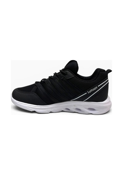 Luttoon 4138-26 Anorak Fashıon Kadın Sneaker Siyah Beyaz 36-39