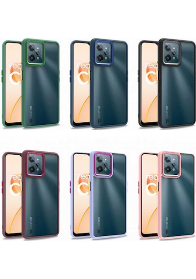 Realme C31 Kılıf Zore Flora Kapak Lila