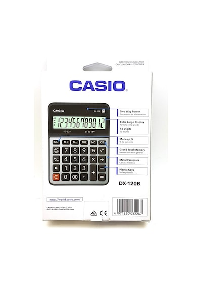 Casio Dx-120B Masaüstü 12 Haneli Hesap Makinesi