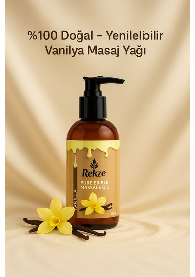 Vanilyalı Aromaterapi Yenilebilir Rahatlatıcı Doğal Masaj Yağı 120 Ml - 289289374