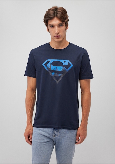 Mavi Superman Baskılı Lacivert Tişört Regular Fit / Normal Kesim 0611665-70490 Lacivert-70490 Mavi Superman Baskılı Lacivert Tişört Regular Fit / Normal Kesim 0611665-70490 Lacivert-70490
