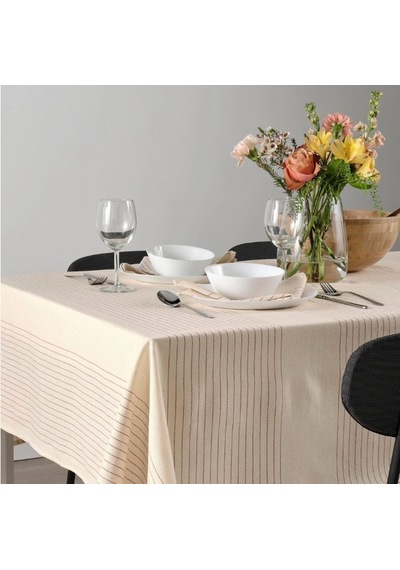 Ikea Evıppstar Masa Örtüsü 150 X 150 Cm Bej - Kırmızı