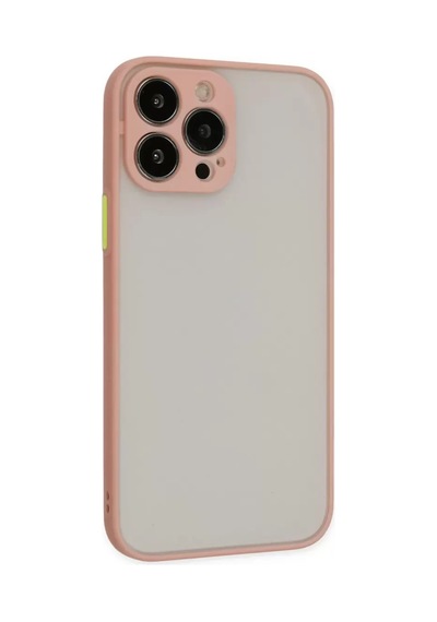 Newface Apple İphone 13 Pro Kılıf Montreal Silikon Kapak - Pembe