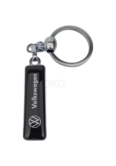 Yüksek Kaliteli Volkswagen Logolu Damla Baskılı Şık Hediyelik Araç Anahtarlığı