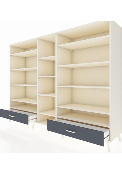 Hyperion Dolap 14 Raflı 2 Çekmeceli 220x44x163 Aytaşı-aytaşı/ant Aytaşı-aytaşı/antrasit Hyperion Dolap 14 Raflı 2 Çekmeceli 220x44x163 Aytaşı-aytaşı/ant Aytaşı-aytaşı/antrasit