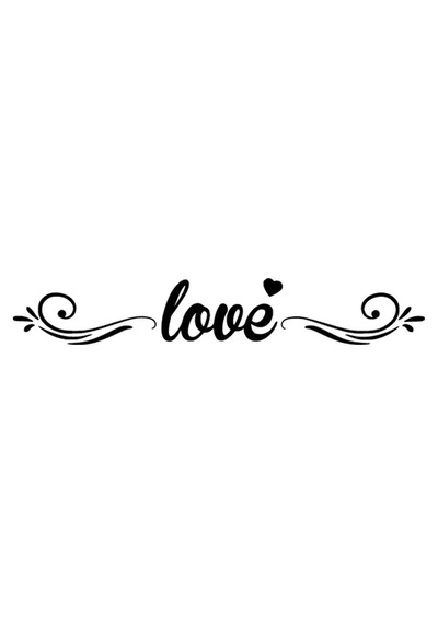 Love Sticker 30 X 6 Cm