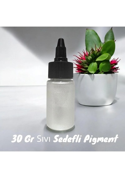 Epoksi Bazlı Beyaz Parlak Sıvı Sedefli Pigment 30 Gr Hobi,sanat,ahşap,magnet