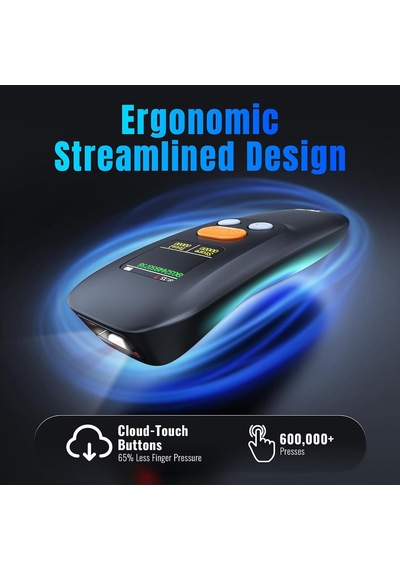 1600 Kablosuz 1d 2d Qr Barkod Okuyucu Ergonomik El Tipi 3in1 Bluetooth, 2.4g Kablosuz, Usb Süper Kod Çözme Cmos