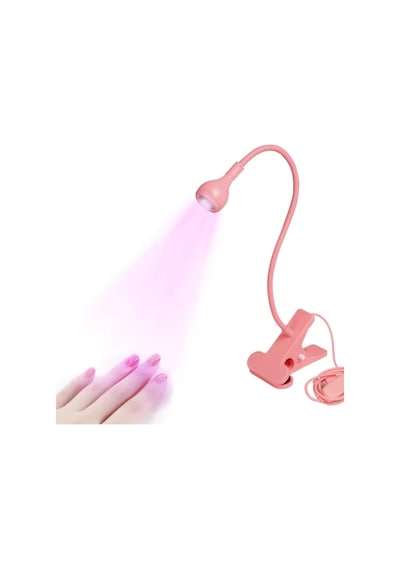 Ayrex Gaman Pembe 3w Uv Led Tırnak Kurutucu Ultraviyole Esnek Klipsli Masa Usb Jel Kurutma Klipsli Masa Lambası