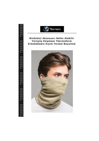 Terrien Bisikletçi Aksesuarı Nefes Alabilir Yürüyüş Ekipmanı Thermoform Erkek&kadın Kışlık Termal Boyunluk Çok Renkli