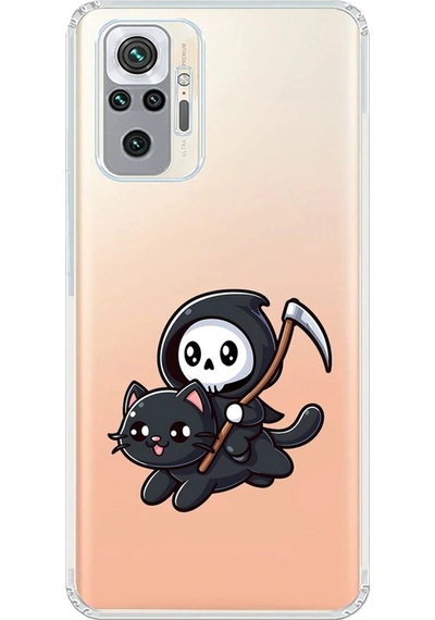 Xiaomi Redmi Note 10 Pro Uyumlu Şeffaf Kılıf New Minies 2 Tasarımlı