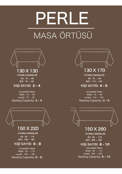 Daily Series Kadife Dokulu Kahverengi Masa Örtüsü Kahverengi