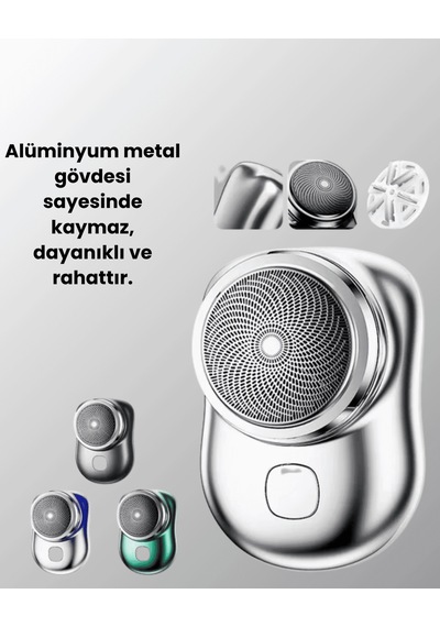 Mini Tıraş Cihazı, Islak Kuru Kullanım, Suya Dayanıklı 1 - 2 Saat