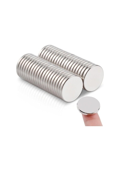 10 Adet 12x1.5 Mm Neodyum Mıknatıs Dekoratif Magnet Güçlü Çekim