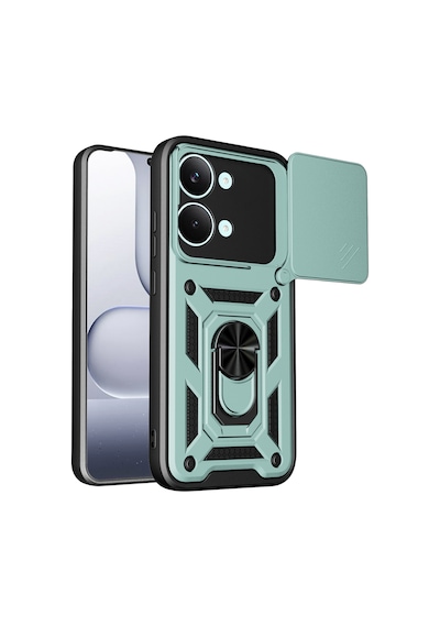 Newface - 203 - Xiaomi Poco X8 Pro Max Pars Lens Yüzüklü Silikon - Csmo-tex - - Yeşil