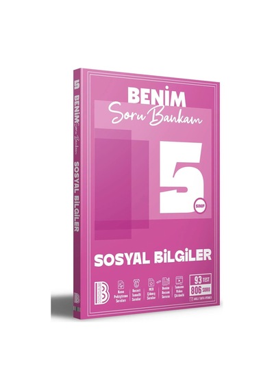 5. Sınıf Sosyal Bilgiler Soru Bankam Benim Hocam Yayınları