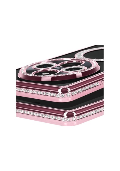 Xiaomi Redmi 14c Uyumlu Joke Simli Magneticsafe Kılıf - Pembe