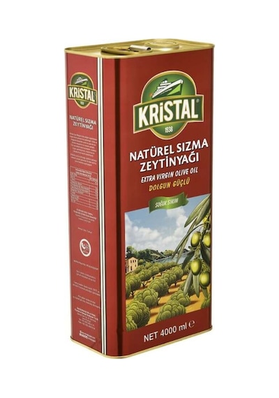 Natürel Sızma Zeytinyağı Dolgun Güçlü 4 L Teneke