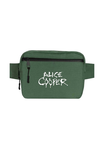 Alice Cooper Logo Yeşil Bel Çantası
