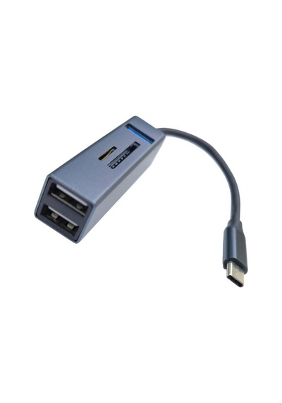 Type C Usb Çoklayıcı Hub + Mikro Ve Sd Kart Okuyucu