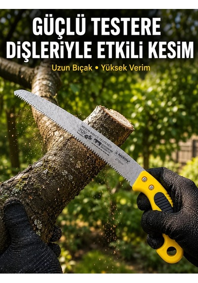 Bahçe Bıçkısı Keskin Çelik Diş Yapısıyla Pratik Kesim